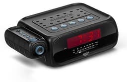 Adler kelloradio projektorilla - musta