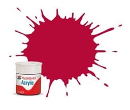 HUMBROL Acrylic Maling Rail Colours Carmine