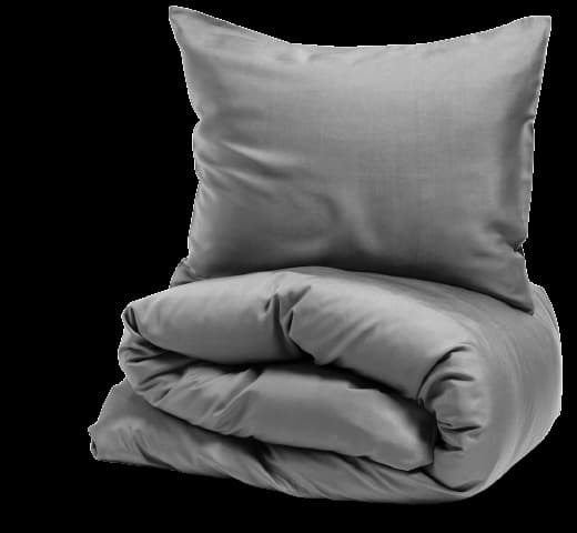 Nottingham sengesett King size, Satin, Lysegrå