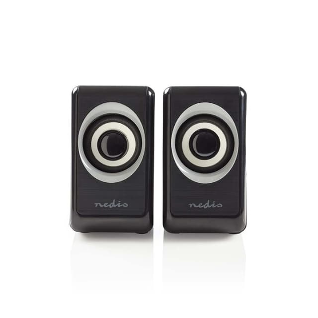 Nedis PC-høyttaler | 2.0 | 18 W | 3.5 mm Han | USB-Strøm | Volumkontroll