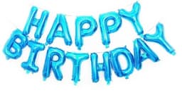 Ilmapallot Happy Birthday, 40cm, Sininen