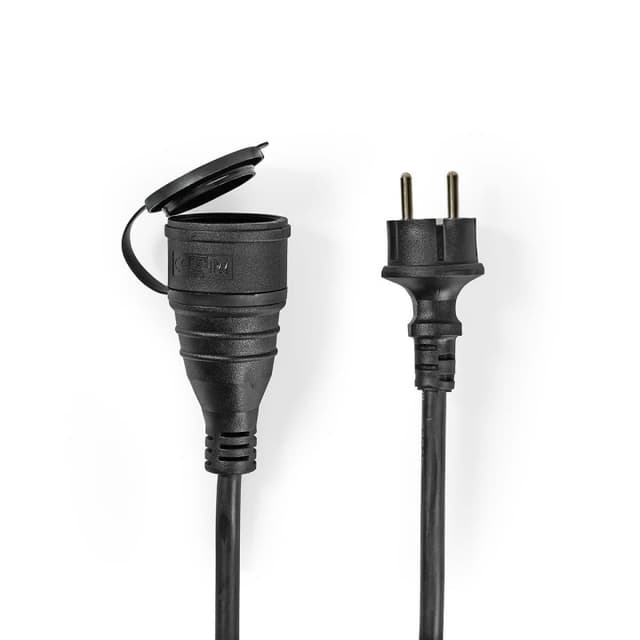 Nedis Förlängningskabel franska M - Franska F | Typ F (CEE 7/7) | Jordad Kontakt | 20.0 m | 3680 W | 250 V - 50/60 Hz | Typ av jordning: Sidkontakt | Uttagsvinkel: 90 ° | IP44 | H07RN-F 3G1.5