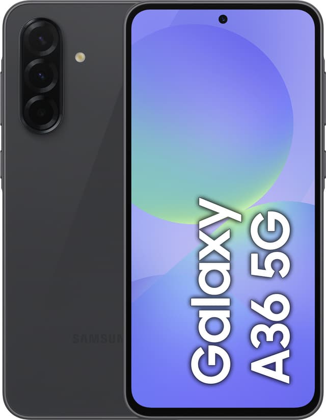 Samsung Galaxy A36 5G smarttelefon 6/128GB (sort)