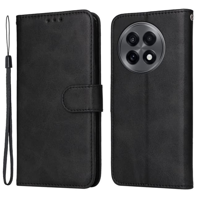 SKALO OnePlus 13R PU-nahka Lompakkokotelo - Musta