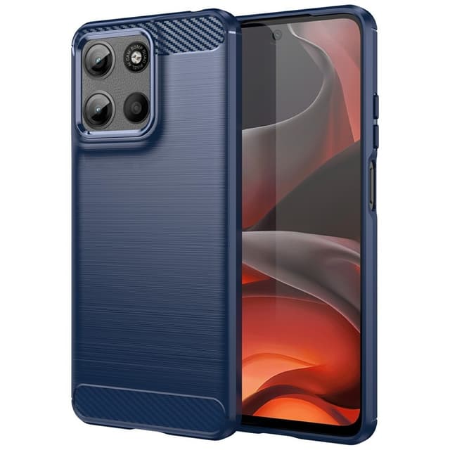 SKALO Motorola Moto G15 4G Armor Carbon Skal - Blå