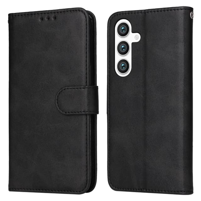 SKALO Samsung S25+ PU-læder Flip Cover - Sort