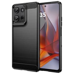 SKALO Motorola Moto G75 5G Armor Carbon Skal - Svart