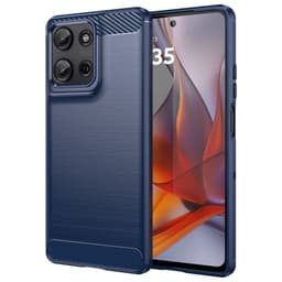 SKALO Motorola Moto G75 5G Armor Carbon Cover - Blå