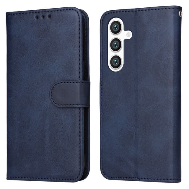 SKALO Samsung S25 PU-nahka Lompakkokotelo - Sininen