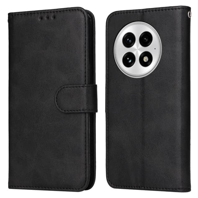 SKALO OnePlus 13 PU-nahka Lompakkokotelo - Musta