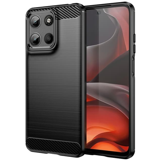 SKALO Motorola Moto G15 4G Armor Carbon Suojakuori - Musta