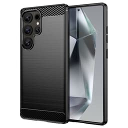 SKALO Samsung S25 Ultra Armor Carbon Suojakuori - Musta