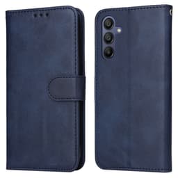 SKALO Samsung A16 PU-nahkainen Lompakkokotelo - Sininen