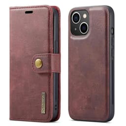 DG MING iPhone 14 Plus 2-i-1 Magnet Pungetui - Rød
