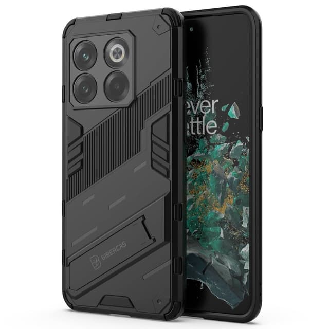 SKALO OnePlus 10T 5G Hybrid BIBERCAS Suojakuori - Musta