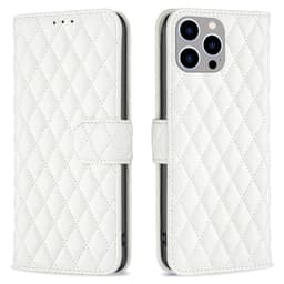 SKALO iPhone 15 Pro BINFEN COLOR Quiltet Pung - Hvid