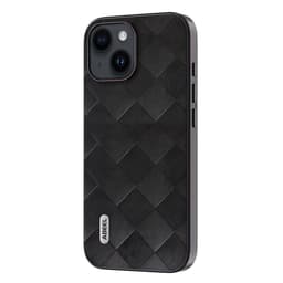 SKALO iPhone 15 ABEEL PU-Läder Skal - Svart