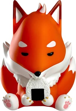 Plastoy Mogu Pets toimintafiguuri (Kitsune Onigiri)