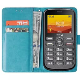 Lommebokdeksel 2-kort Doro Leva L11 - Lyseblå