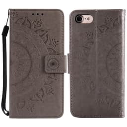 SKALO iPhone 16e Mandala Plånboksfodral - Grå