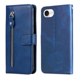 SKALO iPhone 16e Klassisk lynlås Flip Cover - Blå