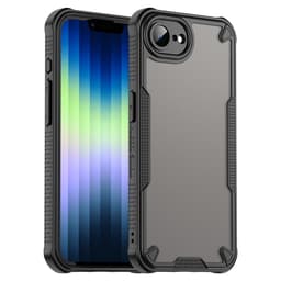 SKALO iPhone 16e Armor Hybrid Frosted Cover - Sort