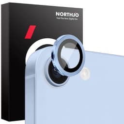 SKALO iPhone 16e NORTHJO Kameraskydd Metallring - Blå
