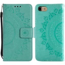 SKALO iPhone 16e Mandala Flip Cover - Turkis