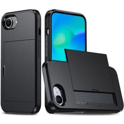 SKALO iPhone 16e Armor Korthållare Skal - Svart