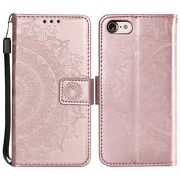 SKALO iPhone 16e Mandala Plånboksfodral - Roséguld