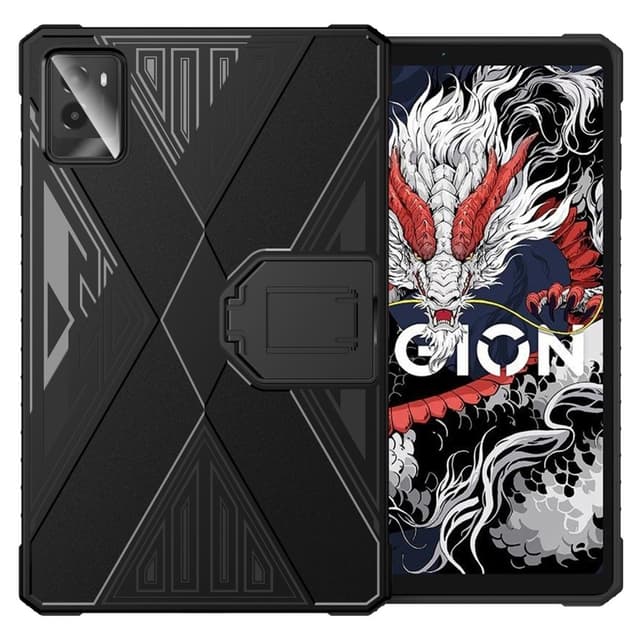 SKALO Lenovo Legion Tab 3rd Gen TPU Kickstand Suojakuori - Musta