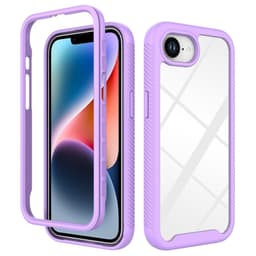 SKALO iPhone 16e Shockproof Clear Hybrid Cover - Lilla
