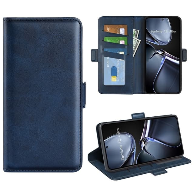 SKALO Asus Zenfone 12 Ultra 5G Premium ID Flip Cover - Blå