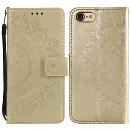 SKALO iPhone 16e Mandala Flip Cover - Guld