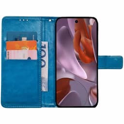 Lommebokdeksel 3-kort til Google Pixel 10a - Lyseblå