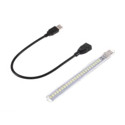 4 porter USB Hub 2.0 høyhastighets hub av/på-bryter med LED-lampe