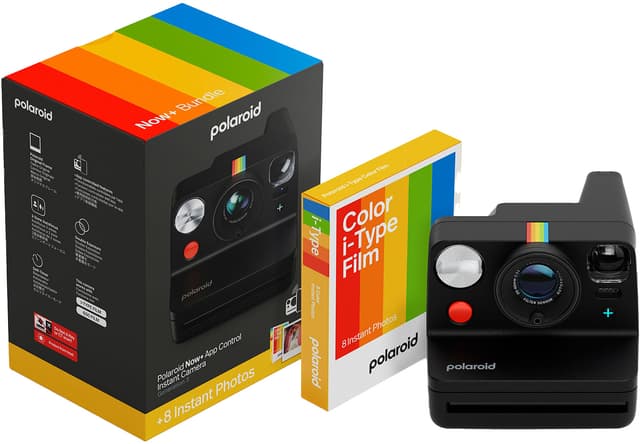 Polaroid Now+ Gen. 3 direktkamera (startpaket, svart)