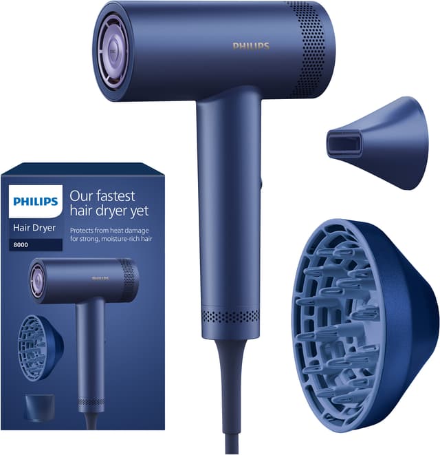 Philips 8000 Series hårtork BHD839/10 (blå)