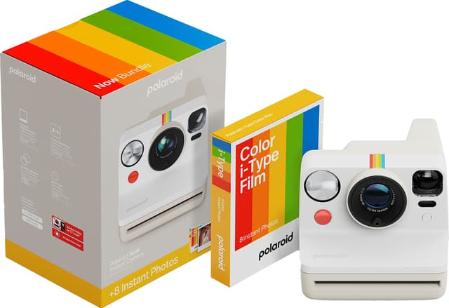 Polaroid Now Gen. 3 direktkamera (startpaket, vit)