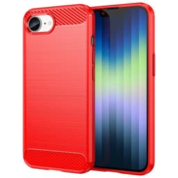 SKALO iPhone 16e Armor Carbon Cover - Rød