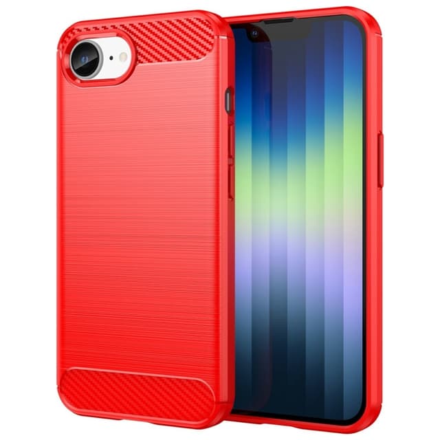 SKALO iPhone 16e Armor Carbon Skal - Röd