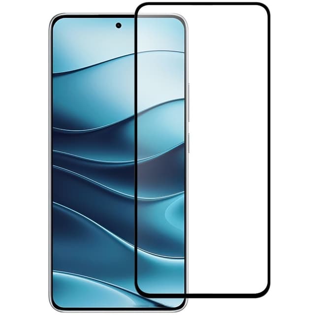 SKALO Xiaomi Redmi Note 14 5G Heltäckande Skärmskydd Härdat Glas - Svart