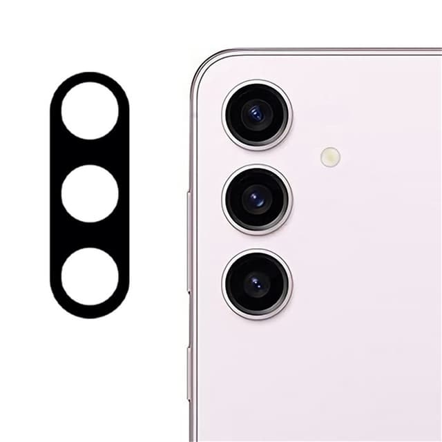 2-PACK SKALO Samsung S25 3D Linsskydd/Kameraskydd Härdat Glas - Svart