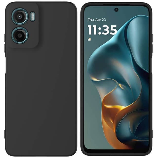 Liquid silikone cover Motorola Moto G05 - Sort