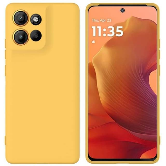 Liquid silikone cover Motorola Moto G15 - Gul