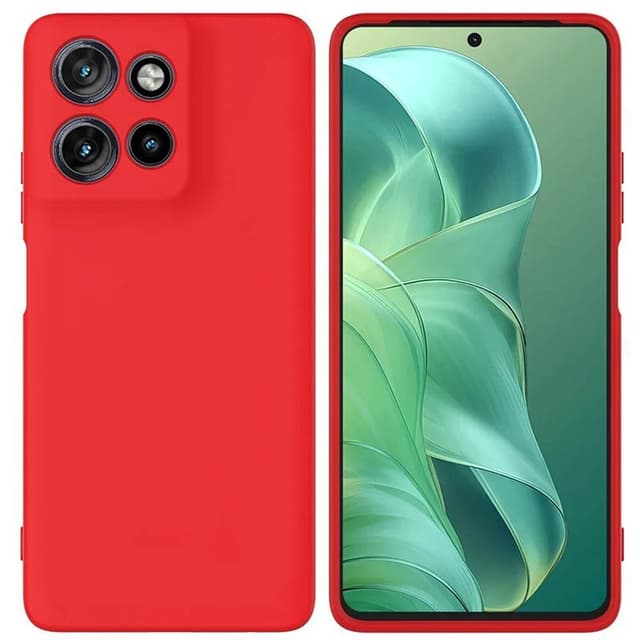 Liquid silikone cover Motorola Moto G Power (2025) - Rød