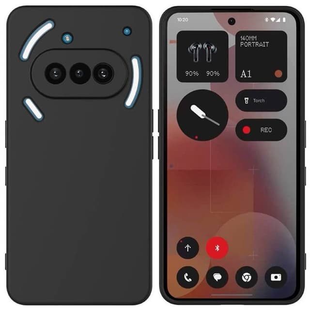 Liquid silikone cover Nothing Phone 3a - Sort