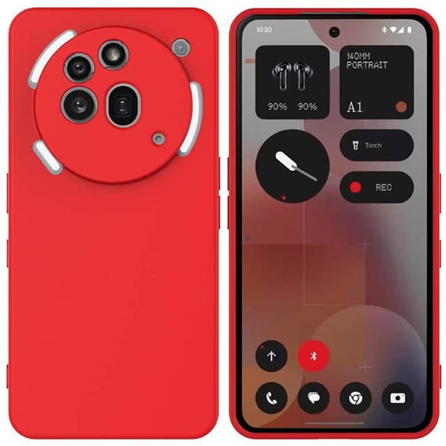 Liquid silikone cover Nothing Phone 3a Pro - Rød