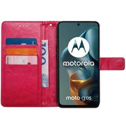 Wallet cover 3-kort Motorola Moto G05 - Lyserød