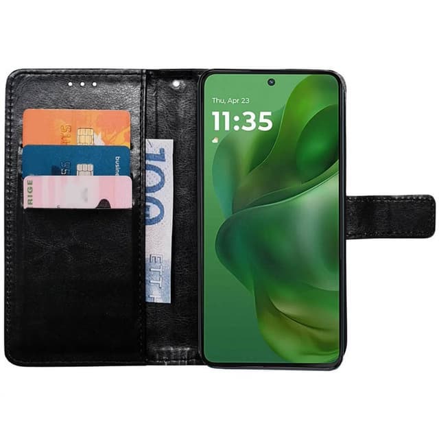 Plånboksfodral 3-kort Motorola Moto G Power (2025) - Svart